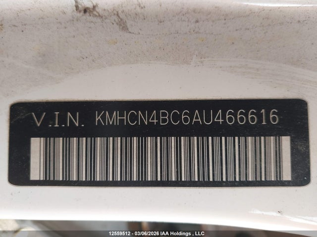 Aukcja sprzedaży 2010 Hyundai Accent, vin: KMHCN4BC6AU466616, numer aukcji: 12559512