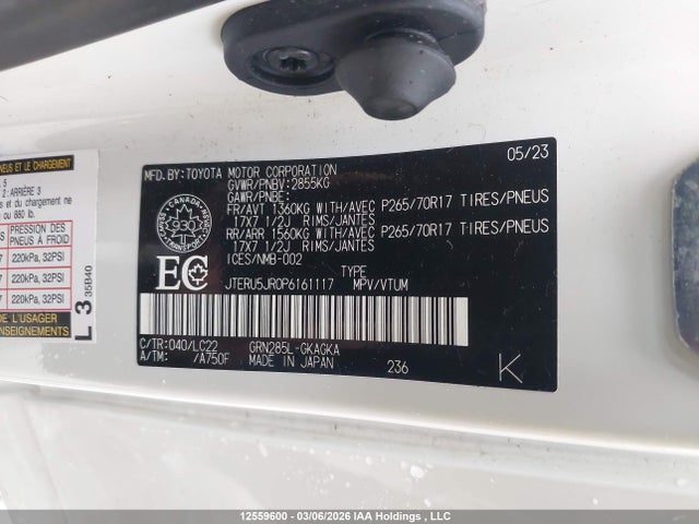 Toyota 4runner 2023 JTERU5JR0P6161117 Image 9