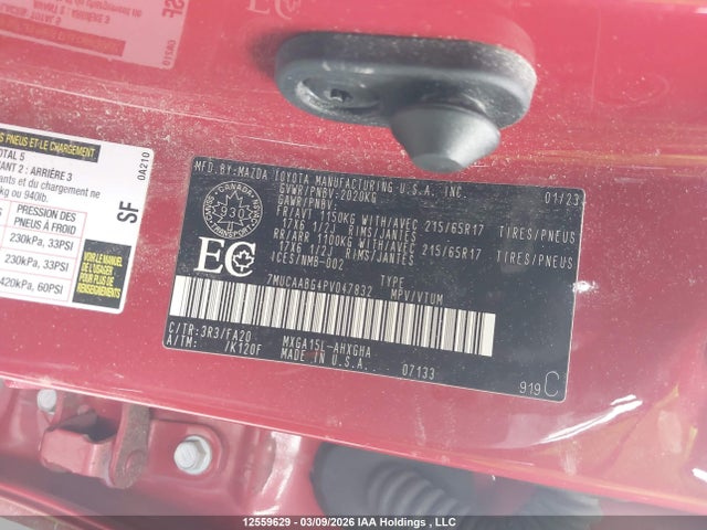 Aukcja sprzedaży 2023 Toyota Corolla Cross Le, vin: 7MUCAABG4PV047832, numer aukcji: 12559629