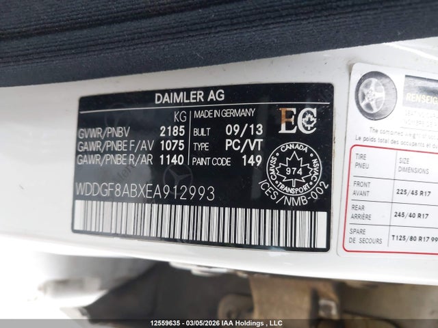 Продажа на аукционе авто 2014 Mercedes-benz C 300 4matic, vin: WDDGF8ABXEA912993, номер лота: 12559635