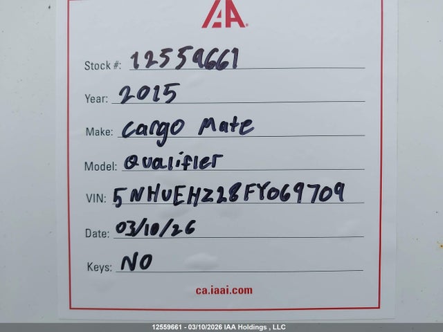 5NHUEHZ28FY069709 Cargo Mate Qualifier Cargo Mate