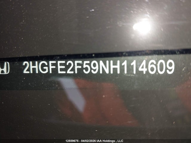 Продаж на аукціоні авто 2022 Honda Civic Sport, vin: 2HGFE2F59NH114609, номер лоту: 12559675