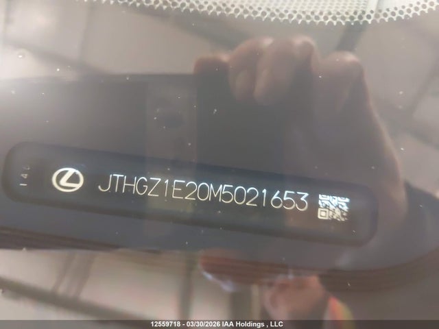 12559718 :رقم المزاد ، JTHGZ1E20M5021653 vin ، 2021 Lexus Is 350 مزاد بيع