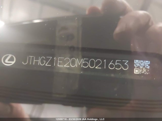 12559718 :رقم المزاد ، JTHGZ1E20M5021653 vin ، 2021 Lexus Is 350 مزاد بيع
