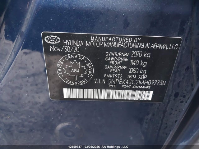 5NPEK4JC2MH097730 Hyundai Sonata N Line