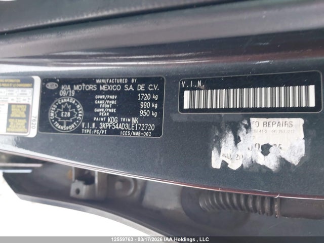 12559763 :رقم المزاد ، 3KPF54AD3LE172720 vin ، 2020 Kia Forte Ex/ex Limited/ex Premium/ex+ مزاد بيع