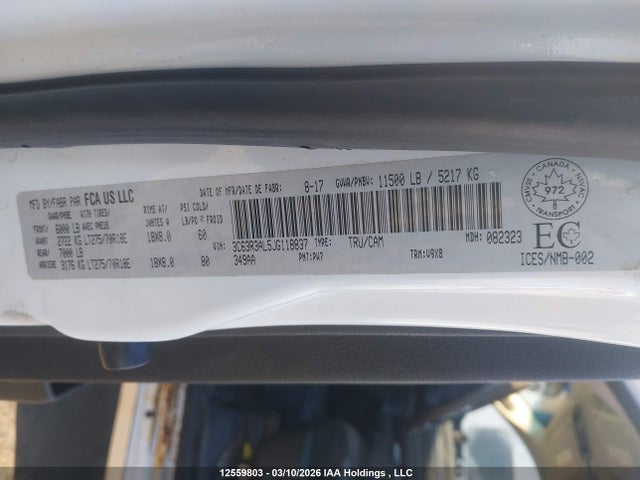 3C63R3AL5JG118837 RAM 3500 St