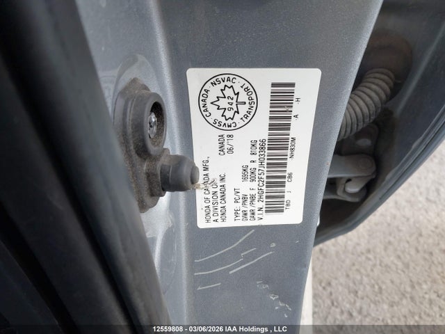 2HGFC2F57JH033866 Honda Civic