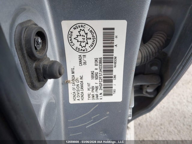 2HGFC2F57JH033866 Honda Civic