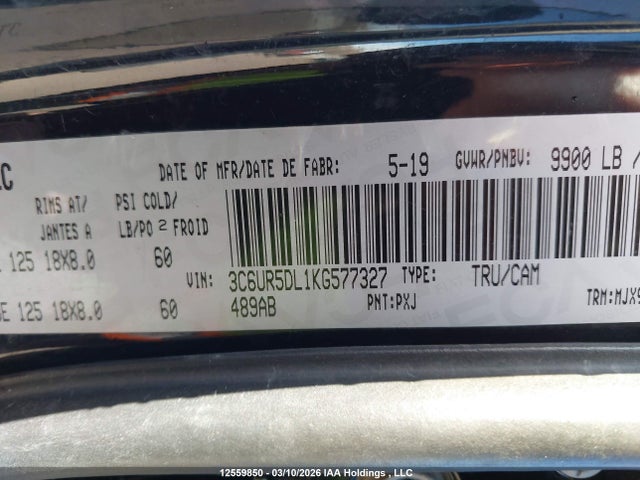 3C6UR5DL1KG577327 RAM 2500 Big Horn