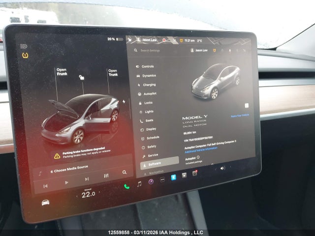 Aukcja sprzedaży 2023 Tesla Model Y, vin: 7SAYGDEE5PF597591, numer aukcji: 12559858