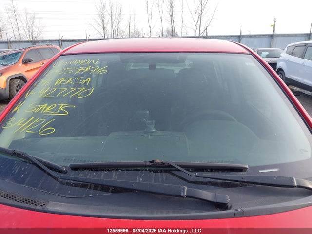 2008 Nissan Versa S/sl მანქანა იყიდება აუქციონზე, vin: 3N1BC13E38L427770, აუქციონის ნომერი: 12559996