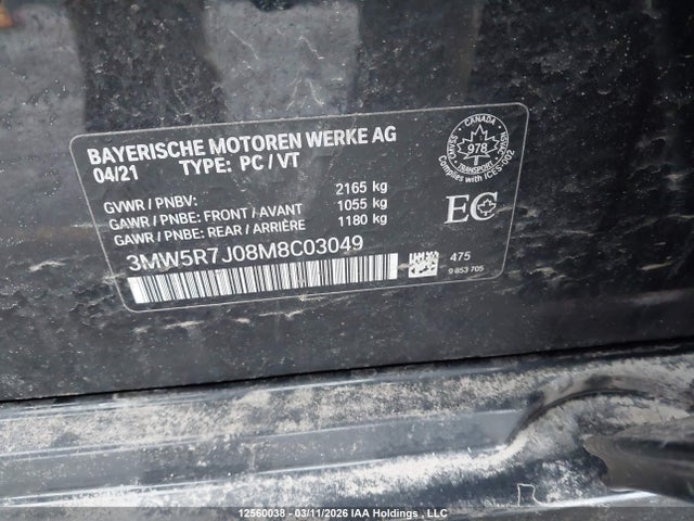 BMW 330i Xdrive 2021 3MW5R7J08M8C03049 Image 19