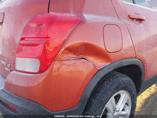 Продаж на аукціоні авто 2015 Chevrolet Trax 1lt, vin: 3GNCJRSB8FL131418, номер лоту: 12560065
