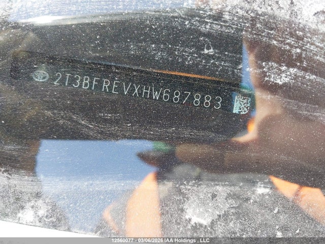Aukcja sprzedaży 2017 Toyota Rav4, vin: 2T3BFREVXHW687883, numer aukcji: 12560077