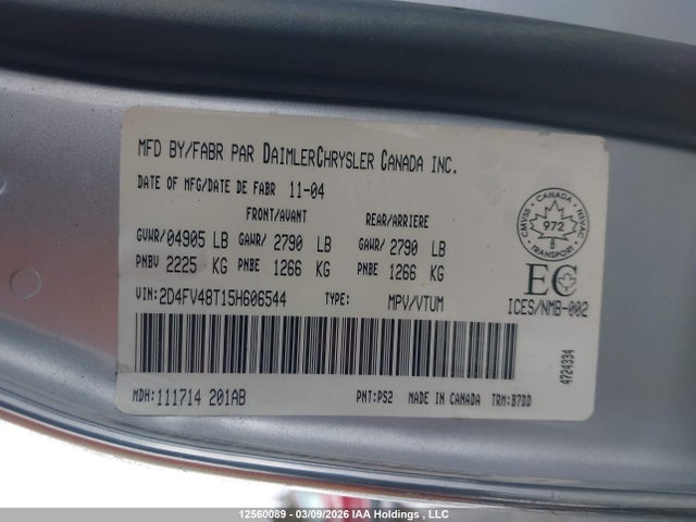 Aukcja sprzedaży 2005 Dodge Magnum, vin: 2D4FV48T15H606544, numer aukcji: 12560089