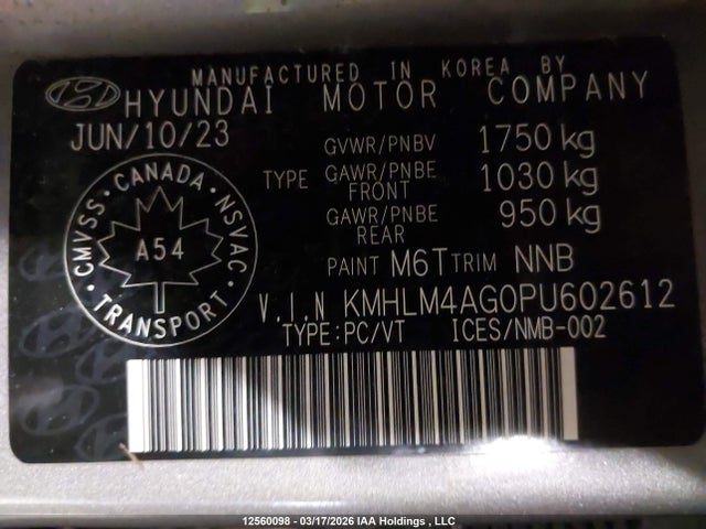 Продаж на аукціоні авто 2023 Hyundai Elantra, vin: KMHLM4AG0PU602612, номер лоту: 12560098