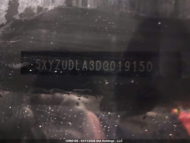 12560105 :رقم المزاد ، 5XYZUDLA3DG019150 vin ، 2013 Hyundai Santa Fe مزاد بيع