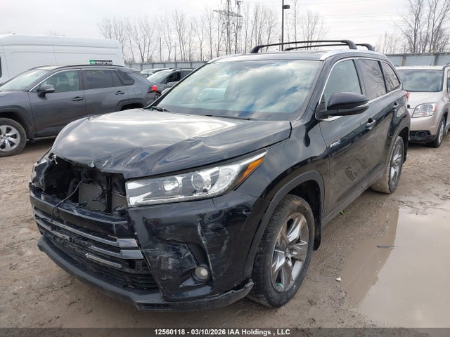 2018 Toyota Highlander Hybrid Hybrid მანქანა იყიდება აუქციონზე, vin: 5TDDGRFH2JS044899, აუქციონის ნომერი: 12560118