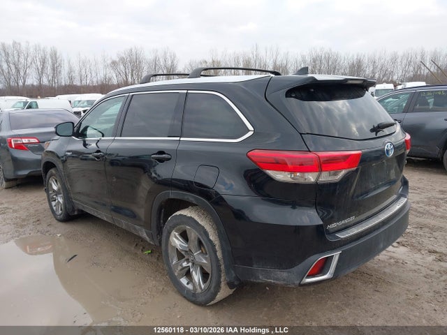 2018 Toyota Highlander Hybrid Hybrid მანქანა იყიდება აუქციონზე, vin: 5TDDGRFH2JS044899, აუქციონის ნომერი: 12560118