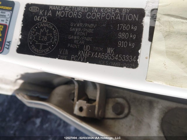 Aukcja sprzedaży 2016 Kia Forte 1.8l Lx/1.8l Lx+, vin: KNAFX4A69G5453334, numer aukcji: 12527004