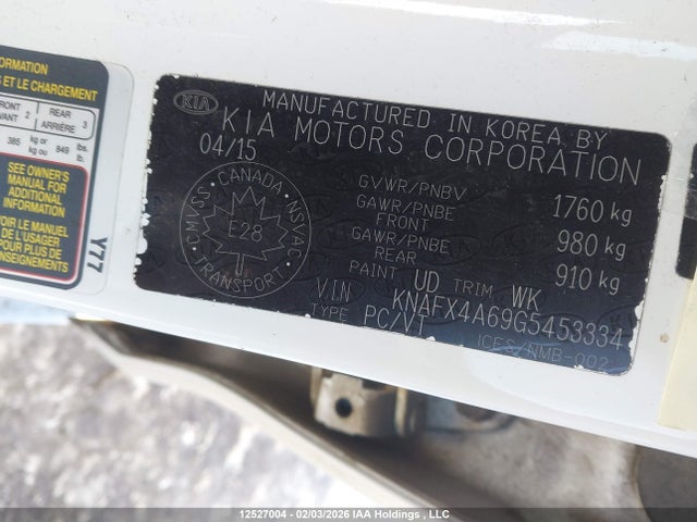 Aukcja sprzedaży 2016 Kia Forte 1.8l Lx/1.8l Lx+, vin: KNAFX4A69G5453334, numer aukcji: 12527004