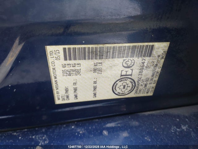 1N4AA6AP9GC380647 Nissan Maxima Platinum/sl/sr/sv