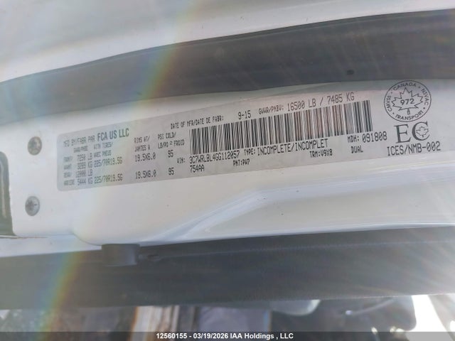 3C7WRLBL4GG112057 RAM 4500