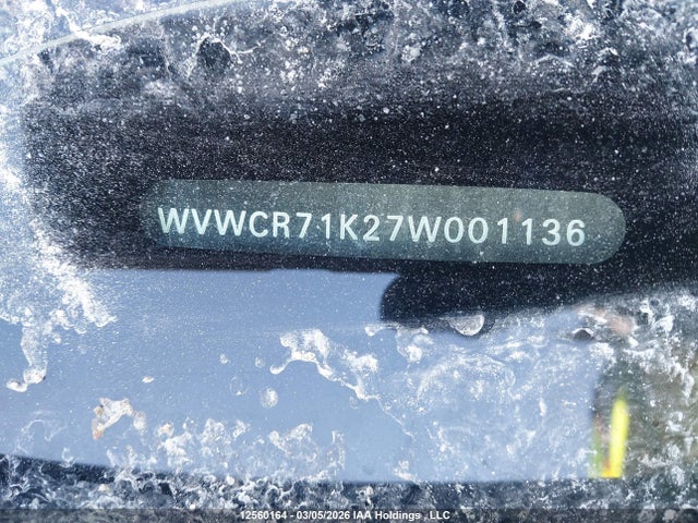 Продажа на аукционе авто 2007 Volkswagen Rabbit 5-door, vin: WVWCR71K27W001136, номер лота: 12560164