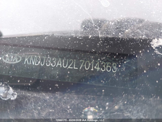 12560175 :رقم المزاد ، KNDJ33AU2L7014363 vin ، 2020 Kia Soul Ex مزاد بيع