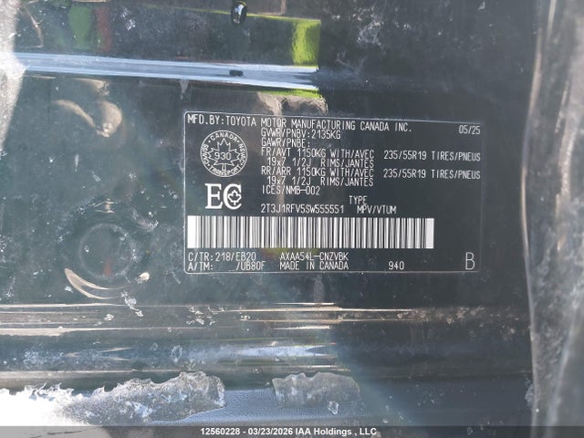 2T3J1RFV5SW555551 Toyota RAV4
