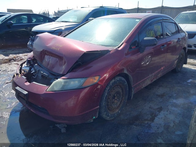 2008 Honda Civic Dx მანქანა იყიდება აუქციონზე, vin: 2HGFA16298H018401, აუქციონის ნომერი: 12560237