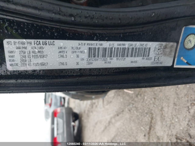 12560240 :رقم المزاد ، 3C4PDCAB4FT712625 vin ، 2015 Dodge Journey Se مزاد بيع