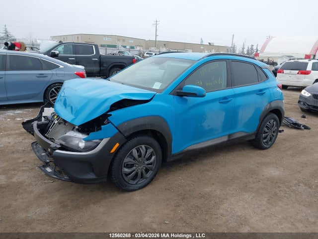 12560268 :رقم المزاد ، KM8K1CAB9NU896785 vin ، 2022 Hyundai Kona Se مزاد بيع