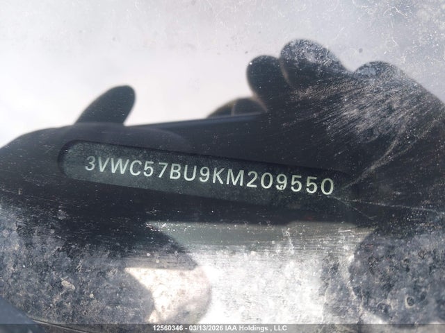 3VWC57BU9KM209550 Volkswagen Jetta 1.4 Tsi Comfortline