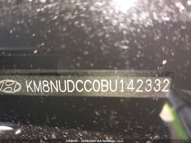 12560351 :رقم المزاد ، KM8NUDCC0BU142332 vin ، 2011 Hyundai Veracruz Gls مزاد بيع