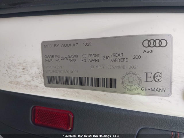 12560388 :رقم المزاد ، WAUB4CF57MA010197 vin ، 2021 Audi S5 3.0t Technik مزاد بيع