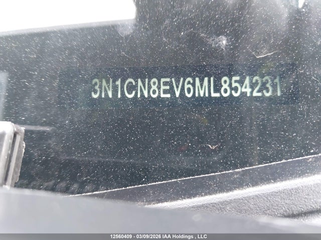 3N1CN8EV6ML854231 Nissan VERSA SV
