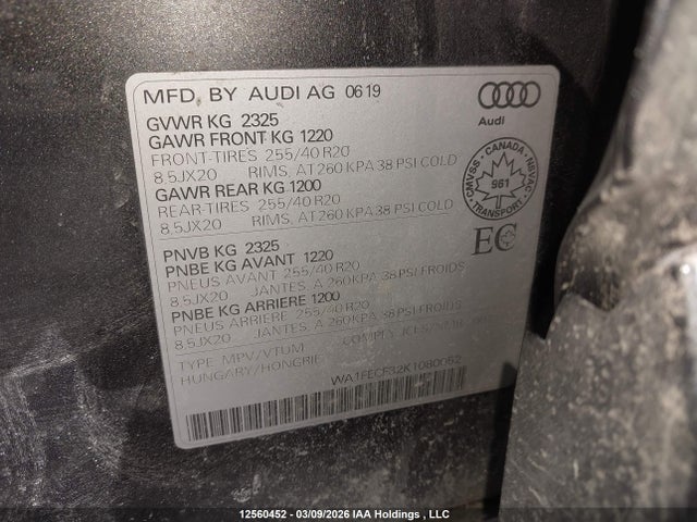 WA1FECF32K1080052 Audi Q3 Prestige S-line