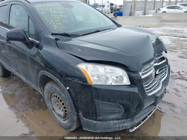 Aukcja sprzedaży 2016 Chevrolet Trax 1lt, vin: 3GNCJPSB8GL190040, numer aukcji: 12560453