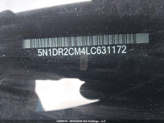 Продаж на аукціоні авто 2020 Nissan Pathfinder Sl, vin: 5N1DR2CM4LC631172, номер лоту: 12560518