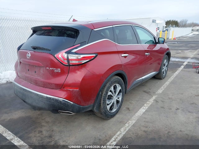 5N1AZ2MH9FN261642 Nissan Murano S/sl/sv/platinum