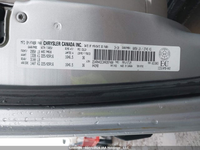 Продаж на аукціоні авто 2010 Dodge Grand Caravan, vin: 2D4RN4DE3AR287480, номер лоту: 12560596