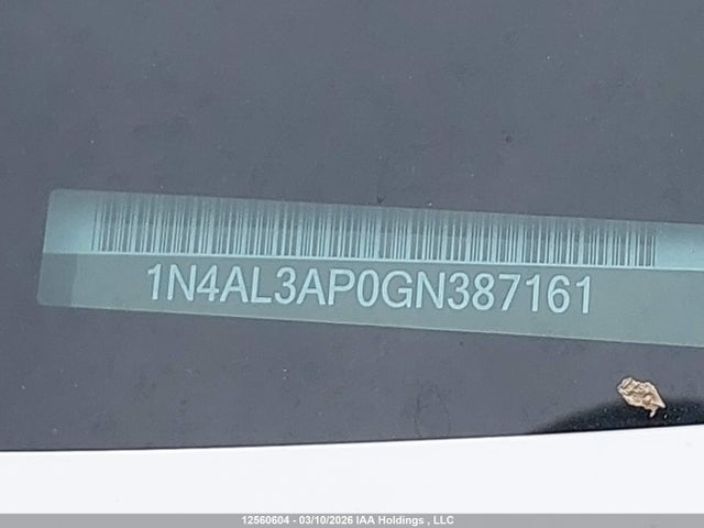 1N4AL3AP0GN387161 Nissan Altima 2.5/s/sv/sl/sr