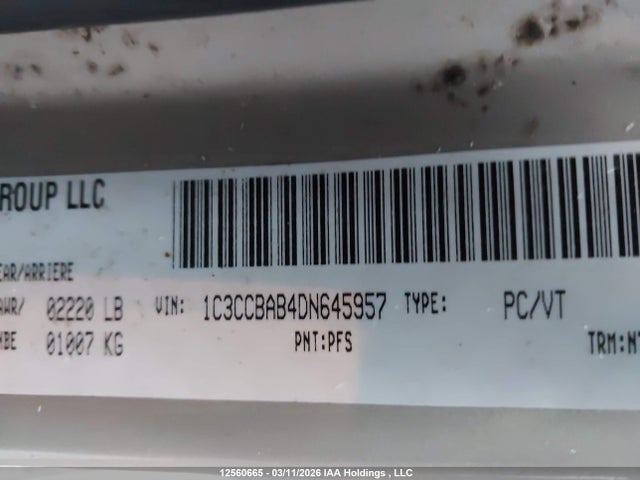 Продажа на аукционе авто 2013 Chrysler 200 Lx, vin: 1C3CCBAB4DN645957, номер лота: 12560665