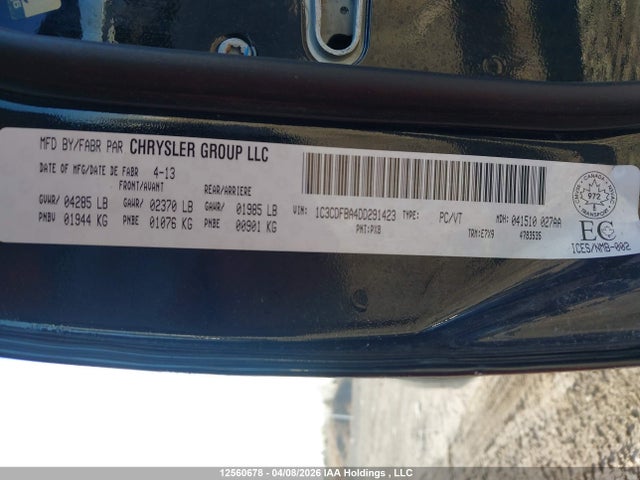 Продажа на аукционе авто 2013 Dodge Dart Sxt/rallye, vin: 1C3CDFBA4DD291423, номер лота: 12560678