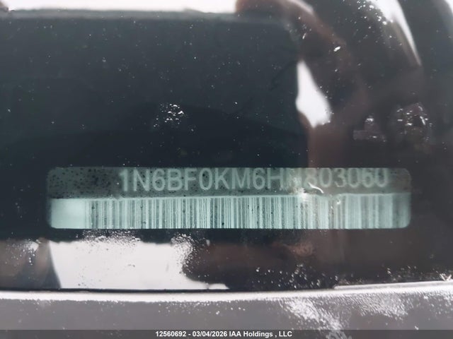 1N6BF0KM6HN803060 Nissan Nv Cargo Nv1500 S V6