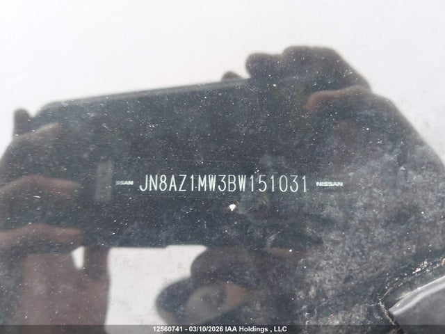 2011 Nissan Murano მანქანა იყიდება აუქციონზე, vin: JN8AZ1MW3BW151031, აუქციონის ნომერი: 12560741