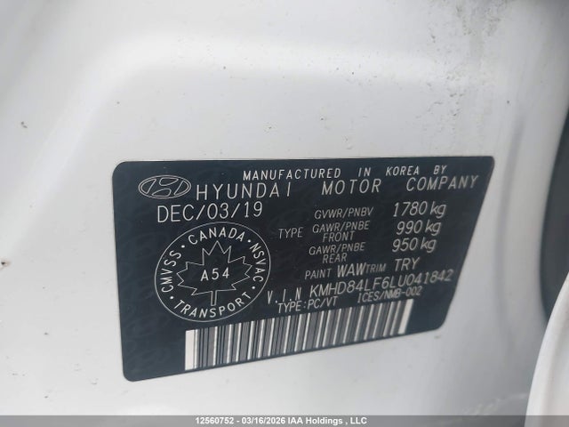 KMHD84LF6LU041842 Hyundai Elantra Preferred Auto Ivt