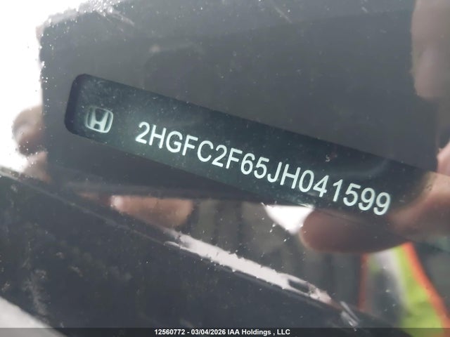Продаж на аукціоні авто 2018 Honda Civic Lx, vin: 2HGFC2F65JH041599, номер лоту: 12560772